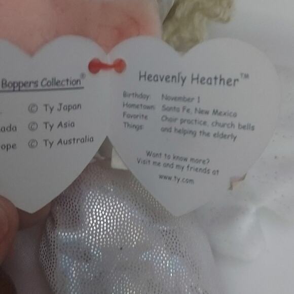 Ty Beanie Bopper Heavenly Heather - Picture 4 of 4